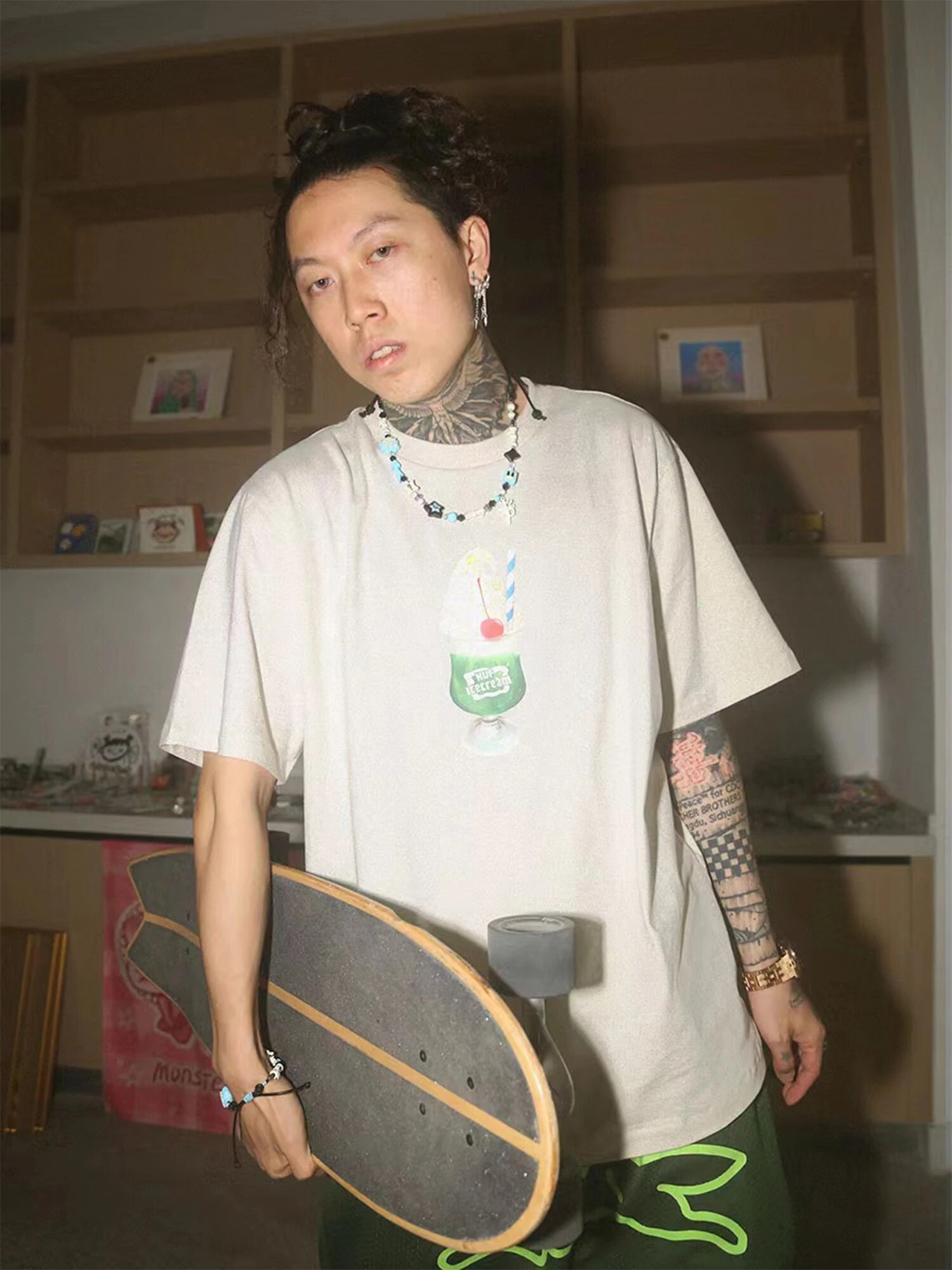 Hip Hop PSYP Luxurious Lucky Star Get Rich Choker Necklaces Joint Chains for Men Women Fashion Street Rapper Jewelry Gift