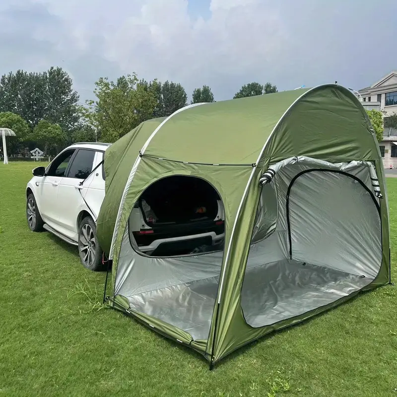 outdoor camping car tail tent self driving wilderness camping sunshade sunscreen rainproof car sunshade shed quick open camping tent details 7