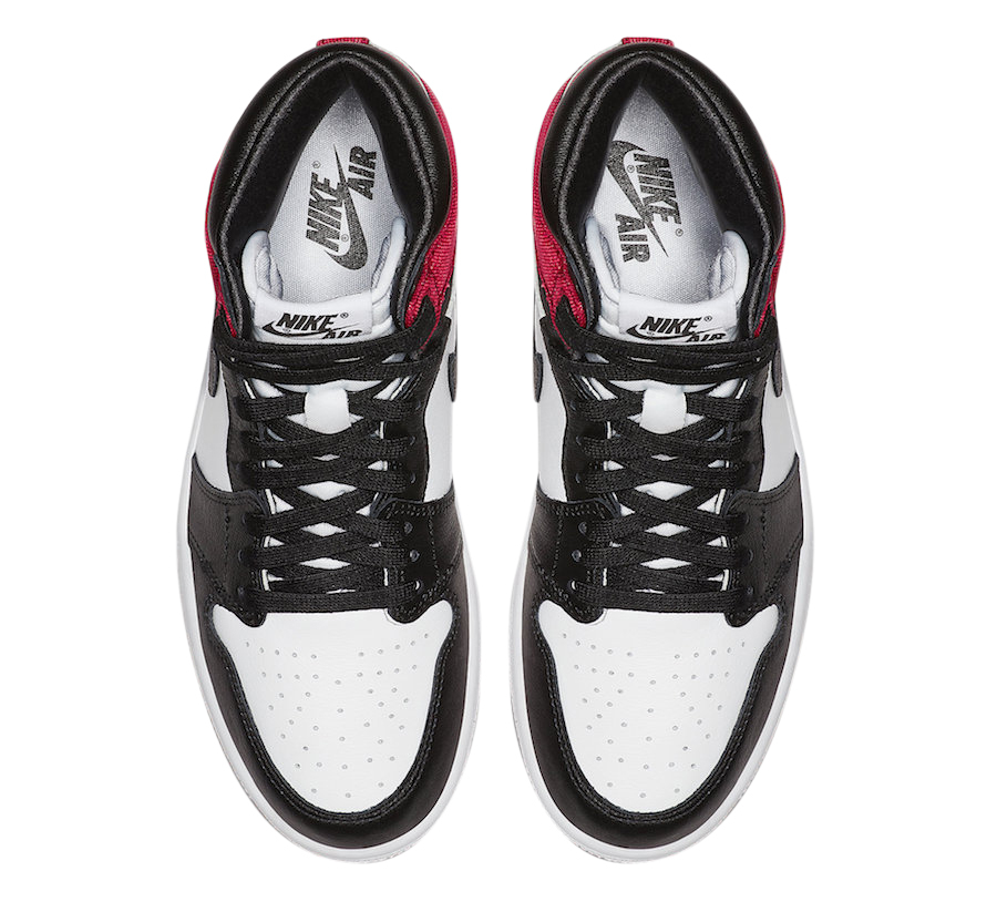 Air Jordan 1 High WMNS Satin Black Toe CD0461-016