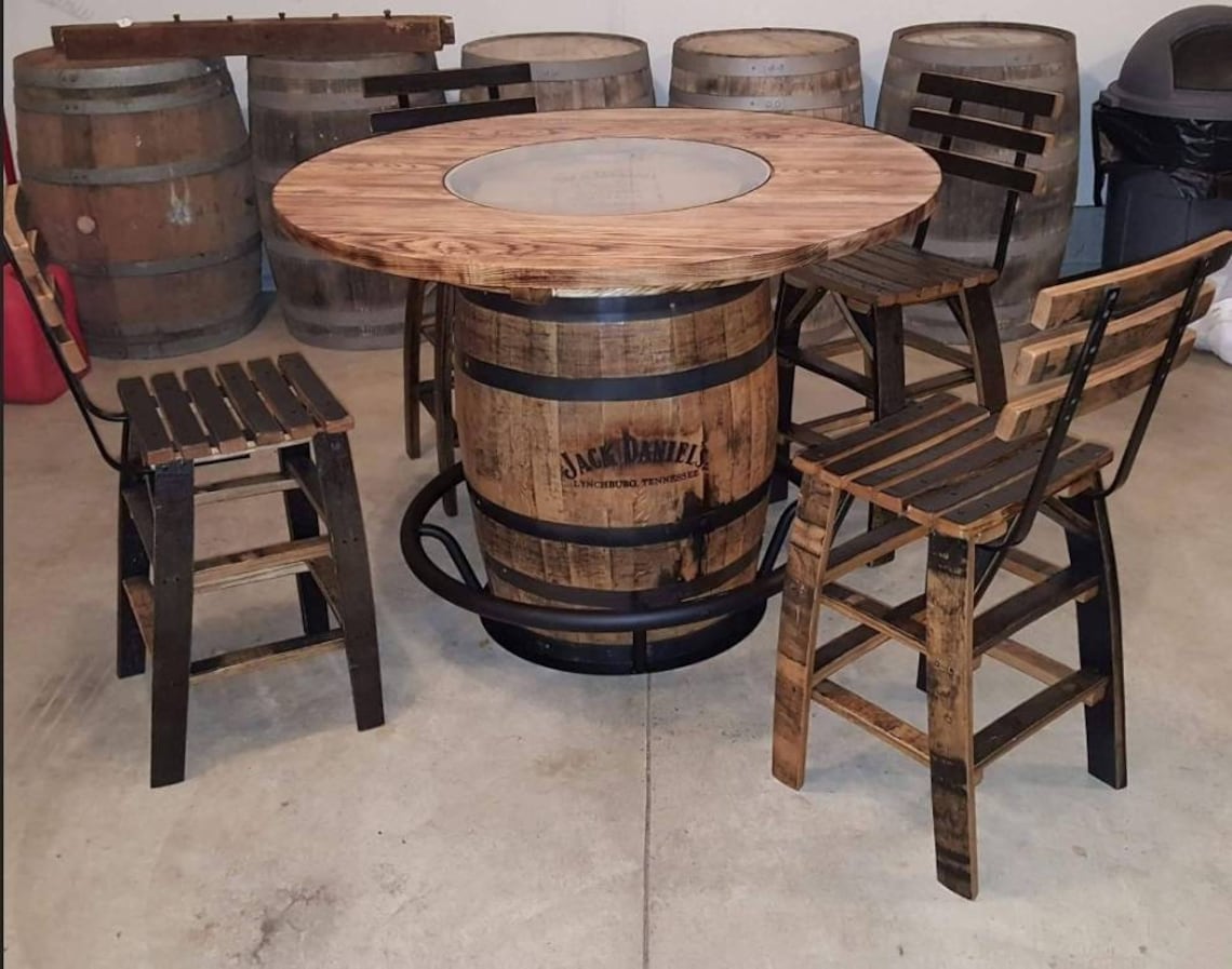 Jack Daniels® Whiskey Barrel Table Top 48 burnt image 1