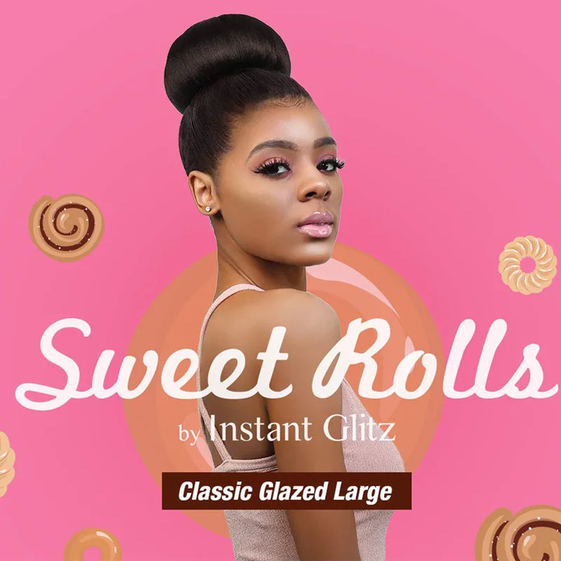 Synthetic Hair Bun Chignon Heat Resistant Fiber Ponytail Wig For Women Donut Updo Hairpiece Clip in Hair Extension