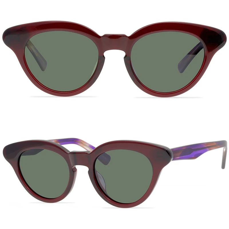 Belight Optical  Women UV400 THE MASK Japan Design Chic Butterfly Style Thick Acetate Sunglasses with Case Oculos MA21002