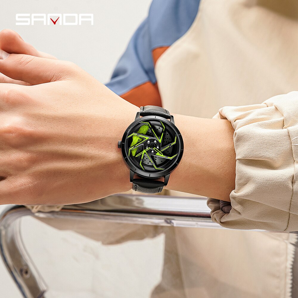 SANDA Luxury Men's Watches Top Brand Fashion Steel Business Quartz Watch Waterproof Wristwatch Clock Relogio Masculino P1088