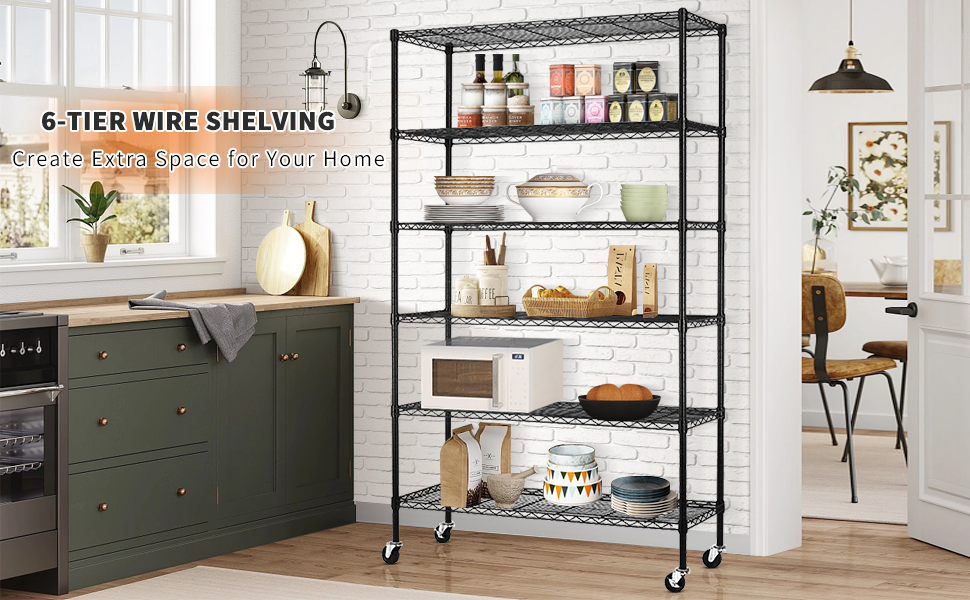 6-Shelf Storage Shelves