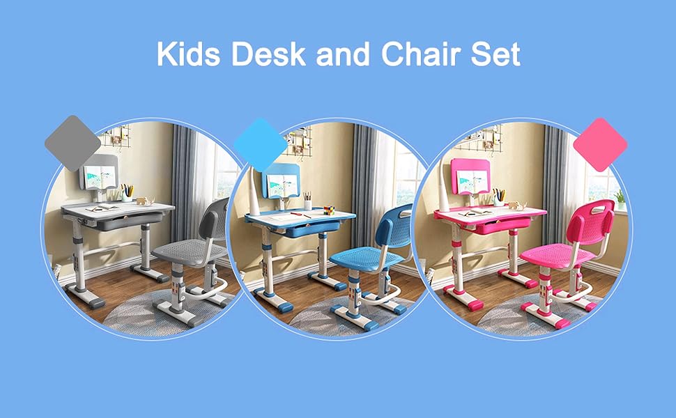 kids desk and chair set