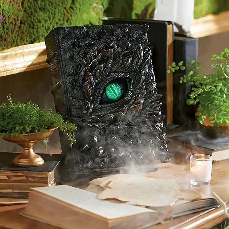 Resin Craft Ornaments Halloween Cyclops Devil Eyes Horror Book Statue Living Room Bedroom Home Decoration Home Accessories