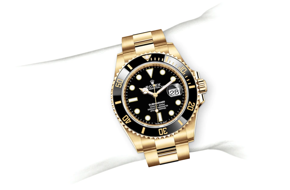 Rolex Submariner in 18 ct yellow gold M126618LN-0002 at J. Licht & Sons Rolex Boutique