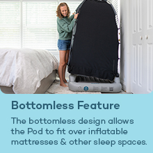 slumber pod, small crib cover, blackout tent