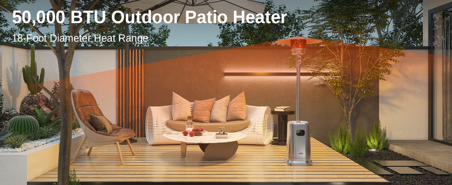 EAST OAK 50000BTU Patio Heater