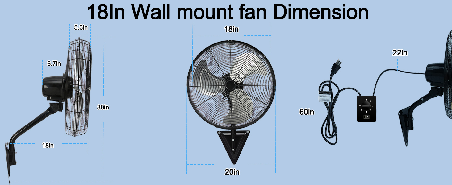 wall mount fan