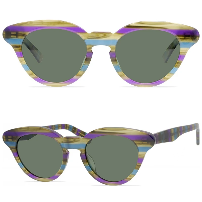 Belight Optical  Women UV400 THE MASK Japan Design Chic Butterfly Style Thick Acetate Sunglasses with Case Oculos MA21002