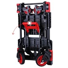 folding hand truck dolly with folding basket