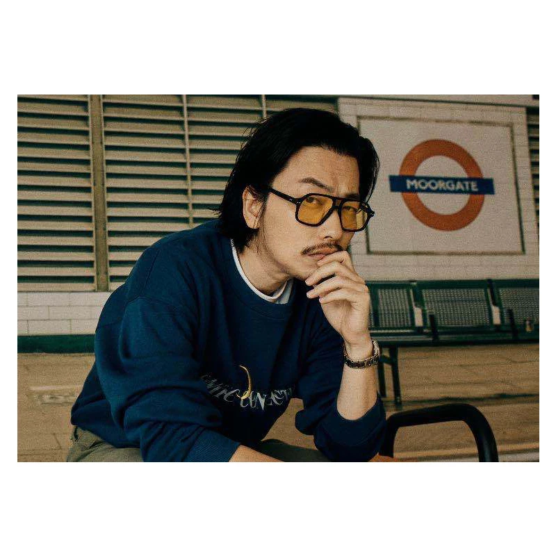 Belight Optical  Women Men UV400 Protection Pilot Shape Vintage Retro Acetate Yellow Lens Sunglasses  with Case Oculos 9556