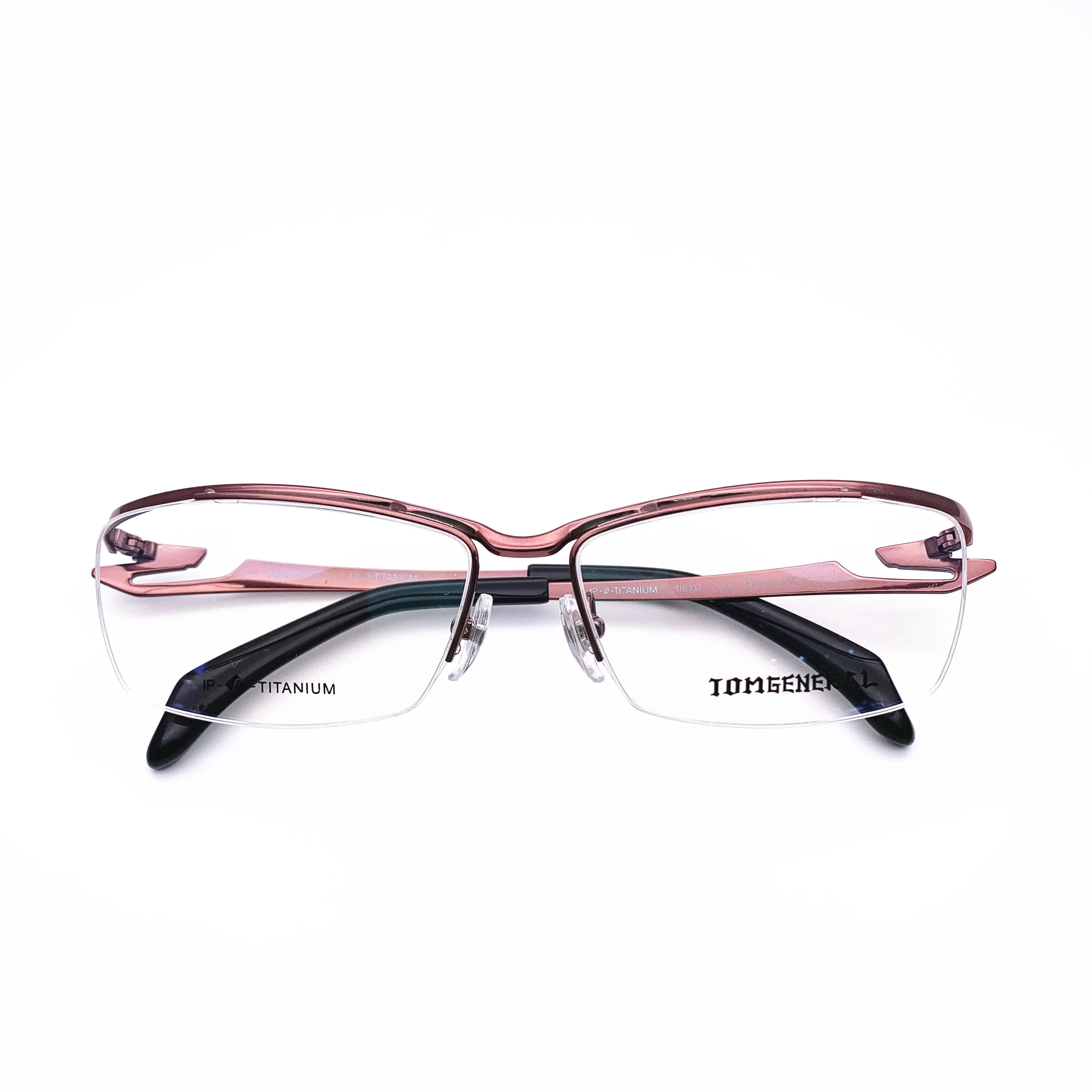 Belight Optical  Japan Sharp Design  Business Titanium Half Rimless Frame Men Prescription Eyeglasses Optical Eyewear TI8037