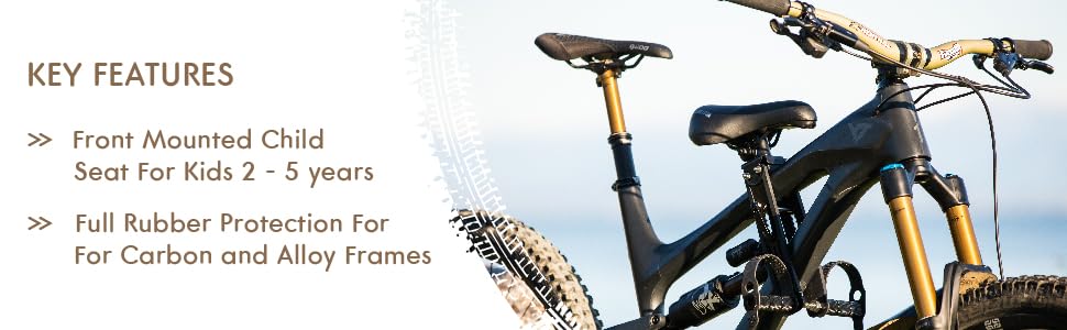 Shotgun Kids MTB Seat product Features, Front Mounted Child Seats