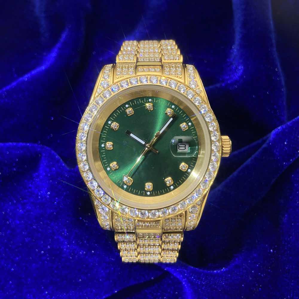 Iced out watch-Yika Jewelry