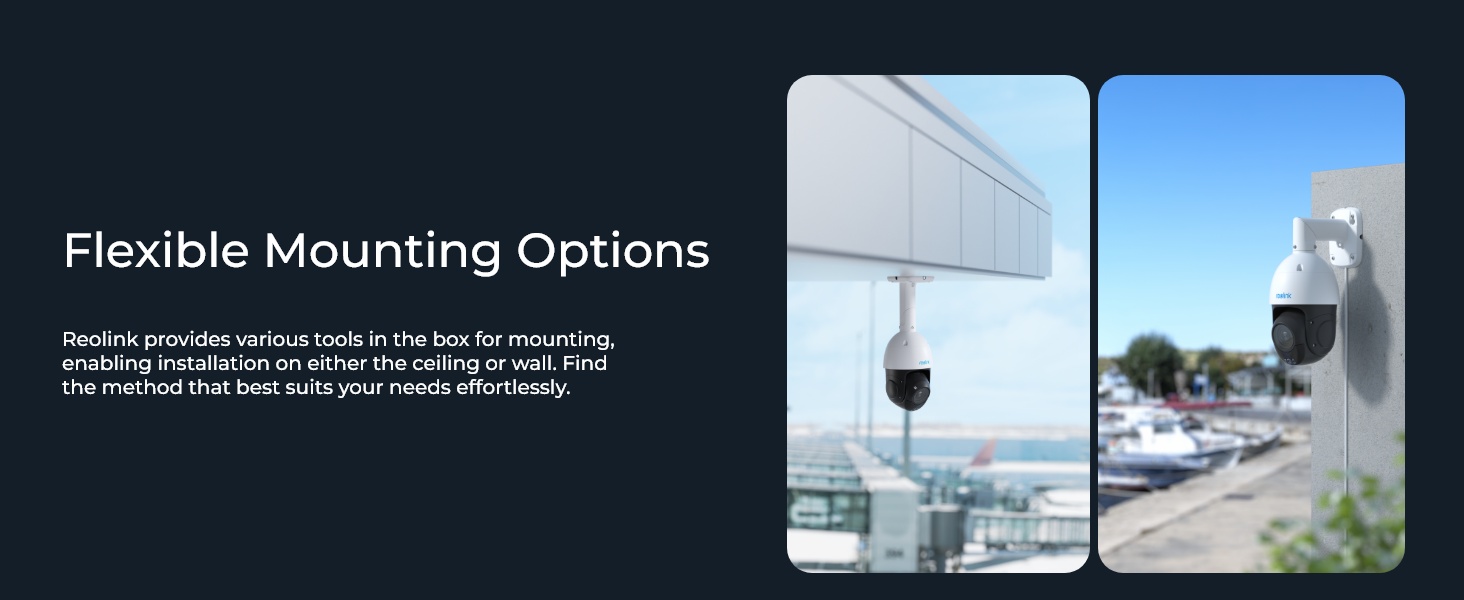 Experience complete surveillance from 360° pan and 90° tilt capabilities