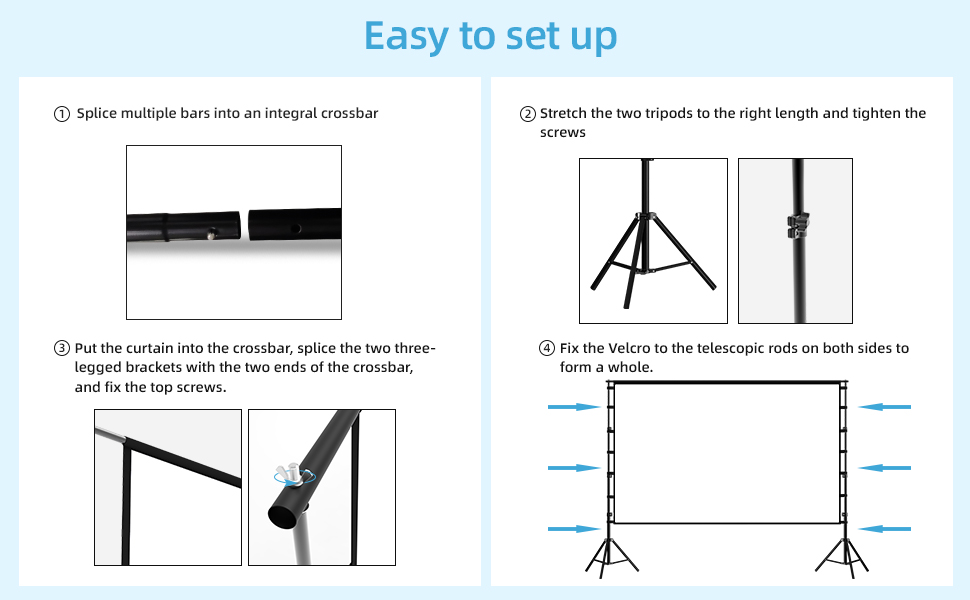 projector screen and stand