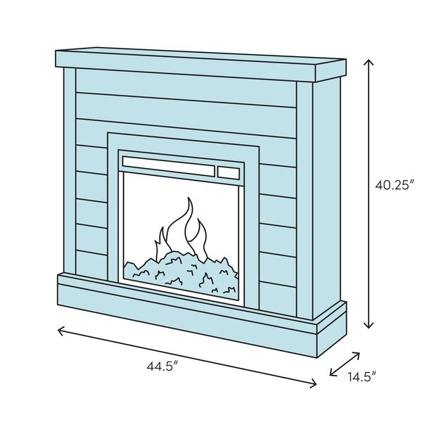 Codd 44.5'' W Electric Fireplace