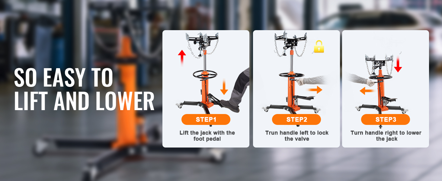 two stage transmission jack