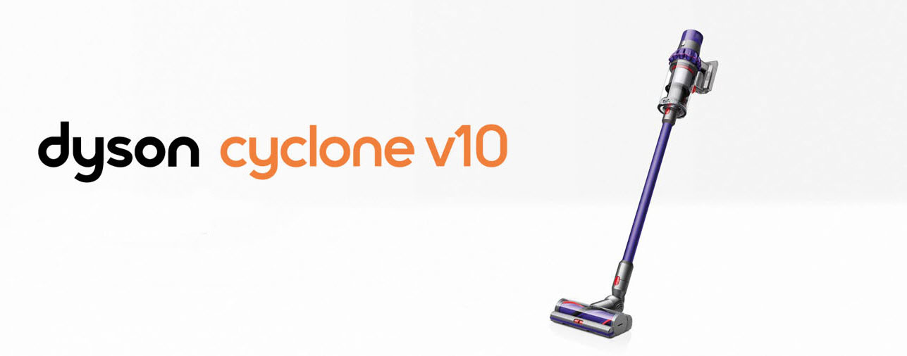 Dyson Cyclone V10 Total Clean cordless vacuum main banner