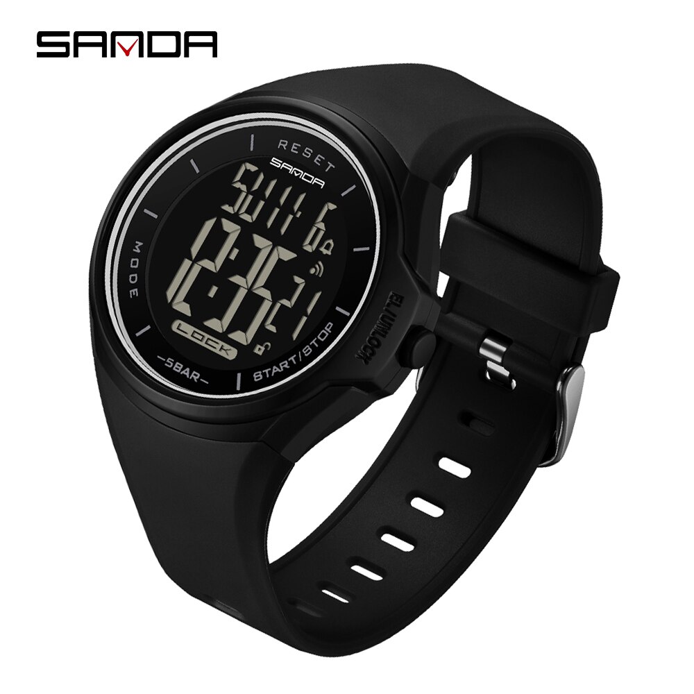 SANDA Fashion Simple Sport Watches Men Military Digital Watch Alarm Clock Shock Resistant Waterproof Relogio Masculino 2131