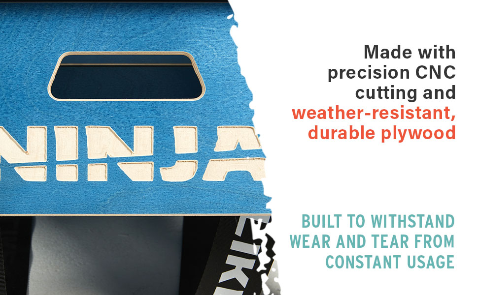 Made with precision CNC cutting and weather-resistant, durable plywood.