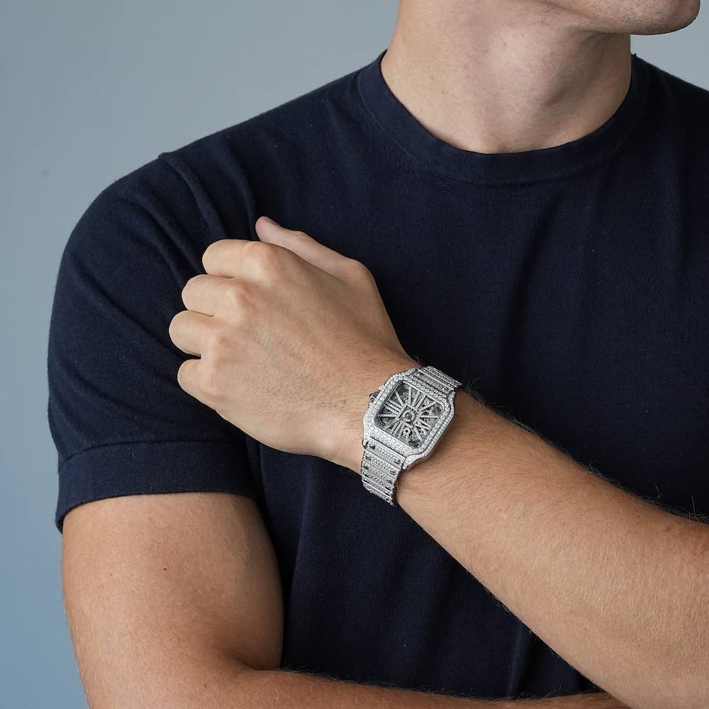 Iced out watch-Yika Jewelry