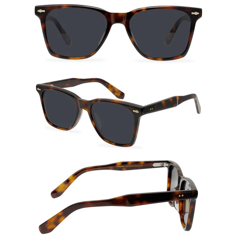 Belight Optical Acetate Handmade Quality Classical Design Women Men UV400 Protection with Case Oculos LEMTOSH Sunglasses 9601