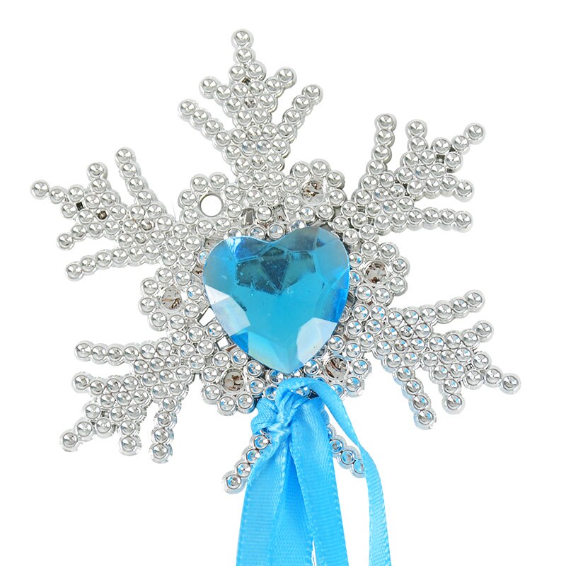 1Set Cosplay Cartoon Ice Romance Princess Crown Magic Wand HeadWear Toys For Girls Dress Accessories