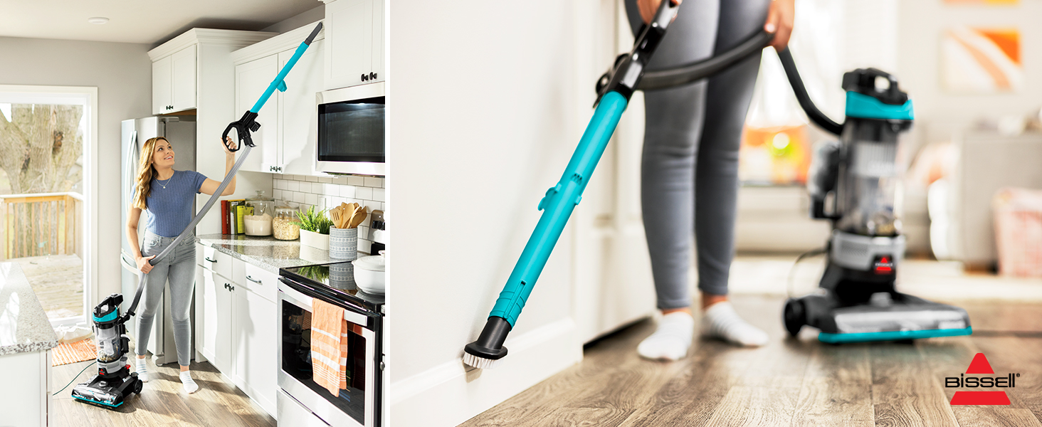 Reaches up to 10 feet, so cleaning hard-to-reach areas is quick and easy.