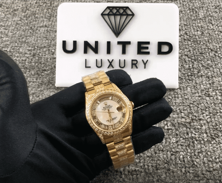 rolex iced out