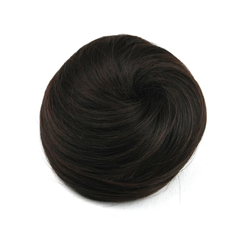 8 Colors Synthetic Hair Brown Blonde Hair Rubber Band Donut Hair Bun Hair Roller Headwear for Women