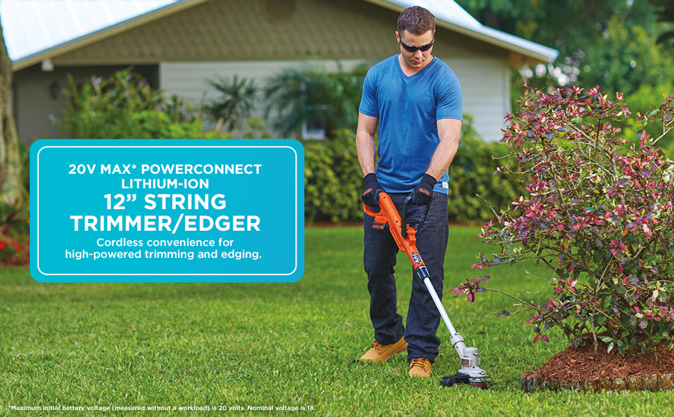 BLACK+DECKER 20V MAX 12-Inch Cordless String Trimmer