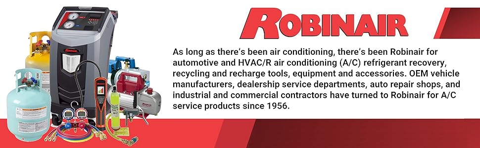 Robinair Automotive Air Conditioning A/C Refrigerant Recovery Recycle Recharge Equipment Accessories