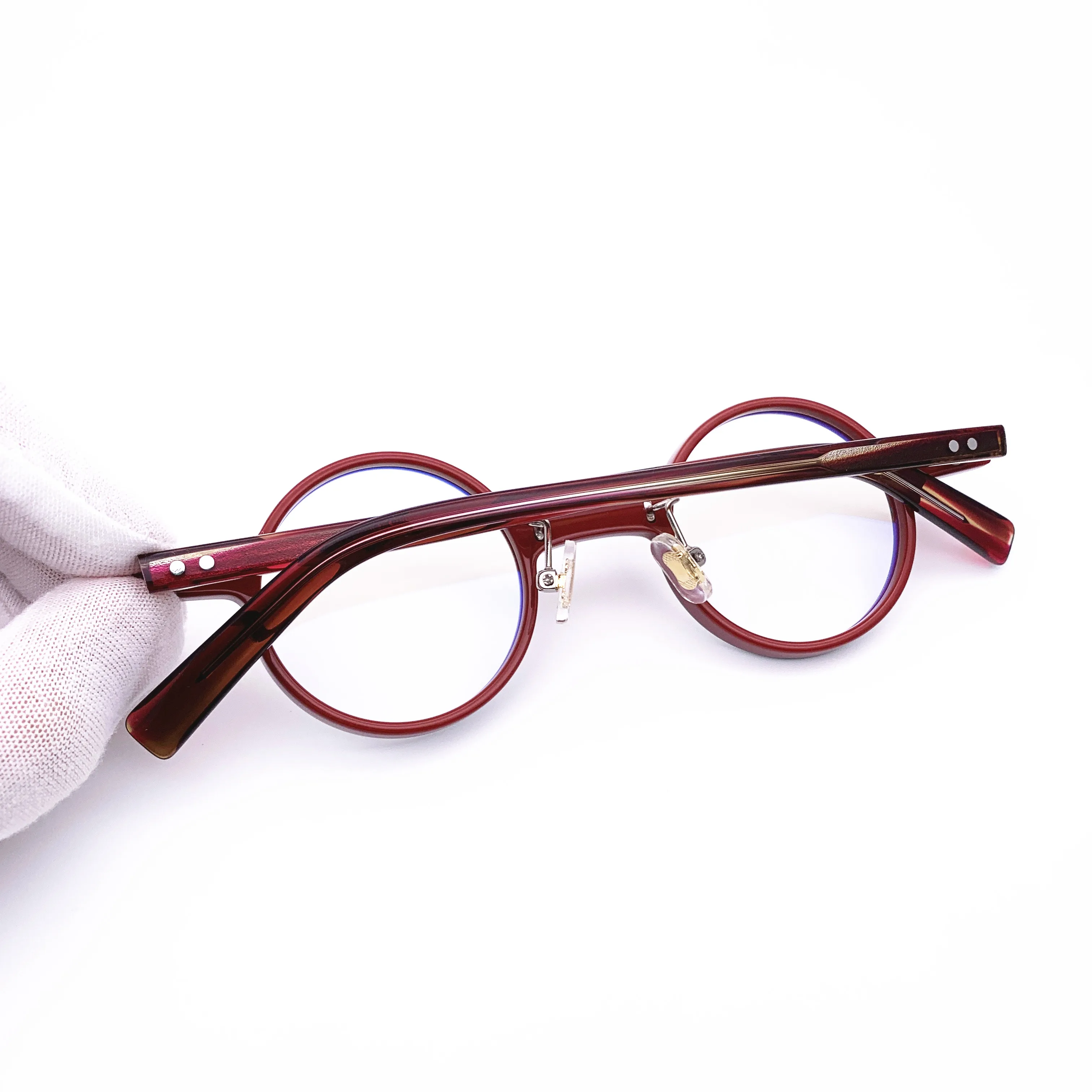 Belight Optical Green Fancy Mini Round shape Men Women Vintage Retro Design Acetate  spectacle frame precription lens 238-1