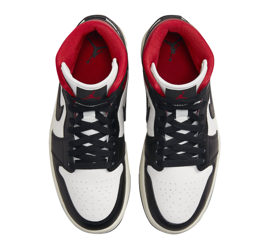 Air Jordan 1 Mid WMNS Black Gym Red BQ6472-061