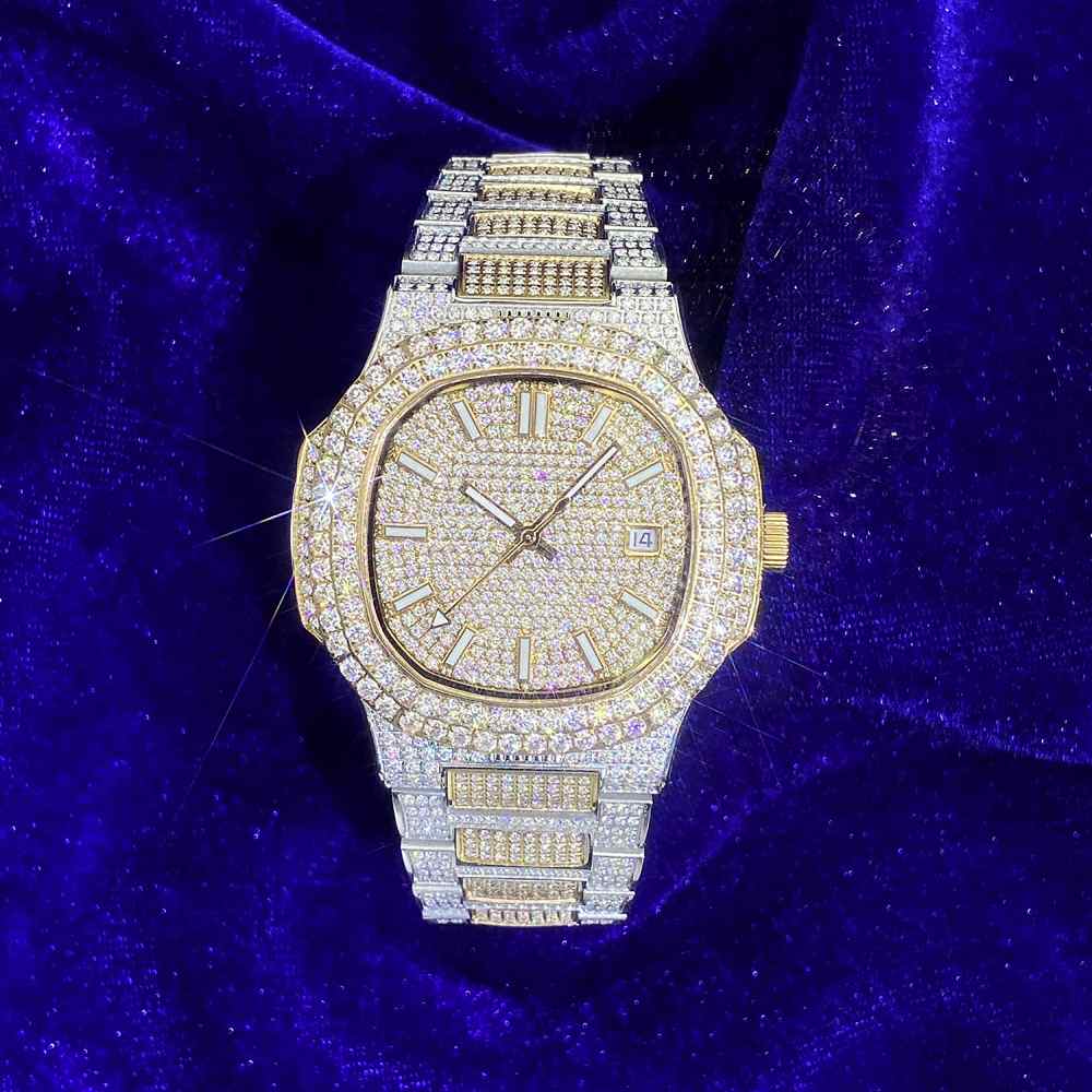 Iced out watch-Yika Jewelry