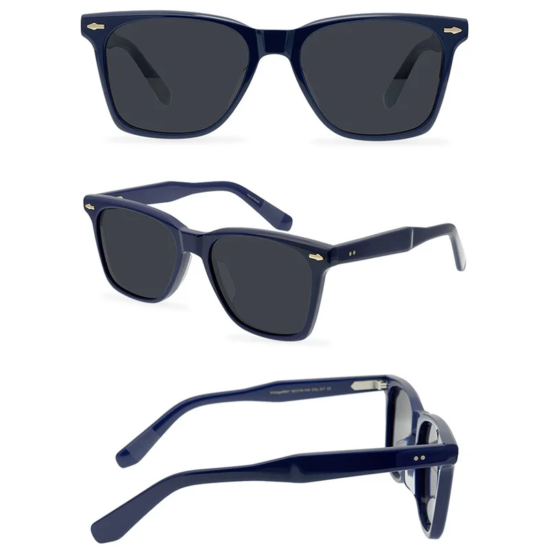 Belight Optical Acetate Handmade Quality Classical Design Women Men UV400 Protection with Case Oculos LEMTOSH Sunglasses 9601