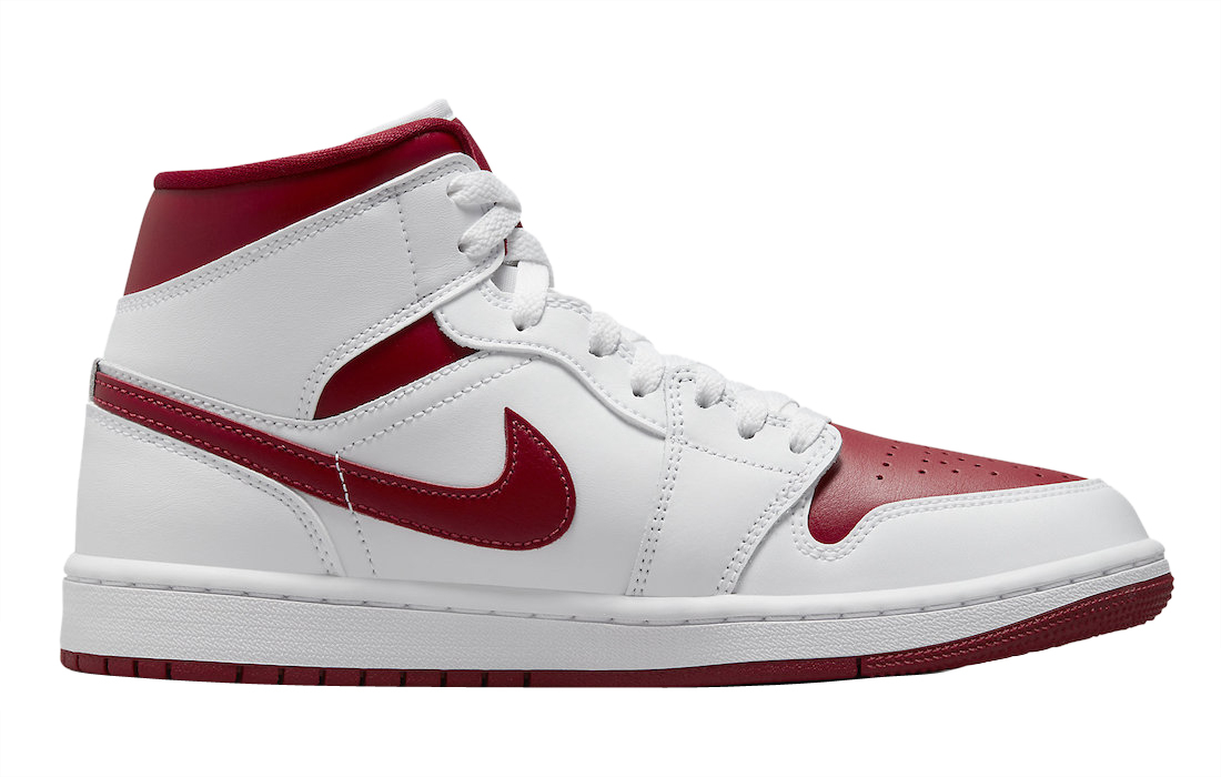 Air Jordan 1 Mid WMNS Red Toe BQ6472-161