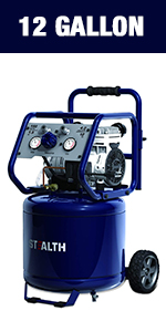 Stealth 12 Gallon Ultra Quiet Air Compressor