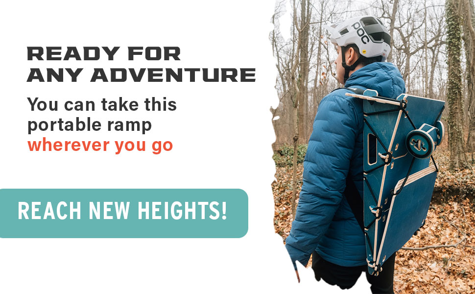 Ready for any Adventure You can take this portable ramp wherever you go.