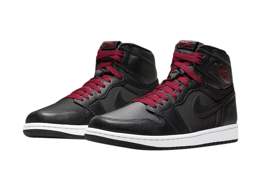 Air Jordan 1 Retro High OG Black Metallic Silver Gym Red 555088-060