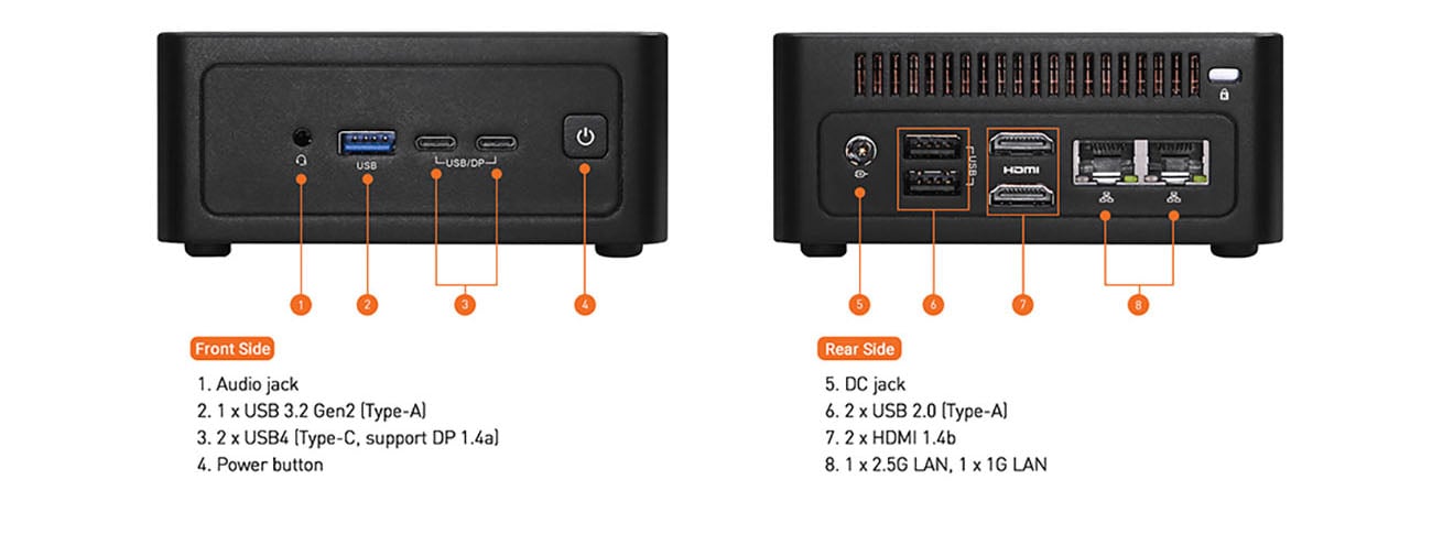 ASRock Industrial NUCS Ultra 4X4 BOX 8040 Series Fanned Barebone