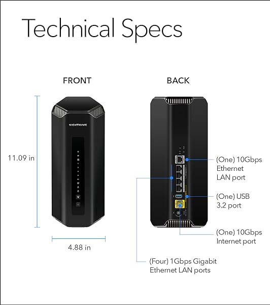 NETGEAR RS700S-100NAS Nighthawk Tri-Band WiFi 7 Router