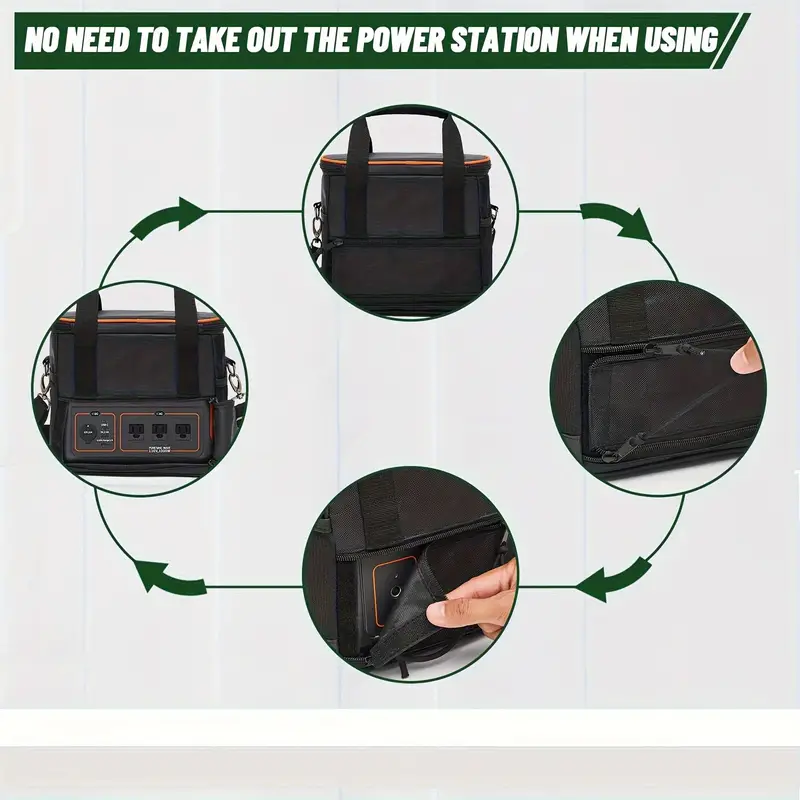 1pc   portable power station explorer carrying case 300 240 160 500 1000 storage bag battery case   packs details 1