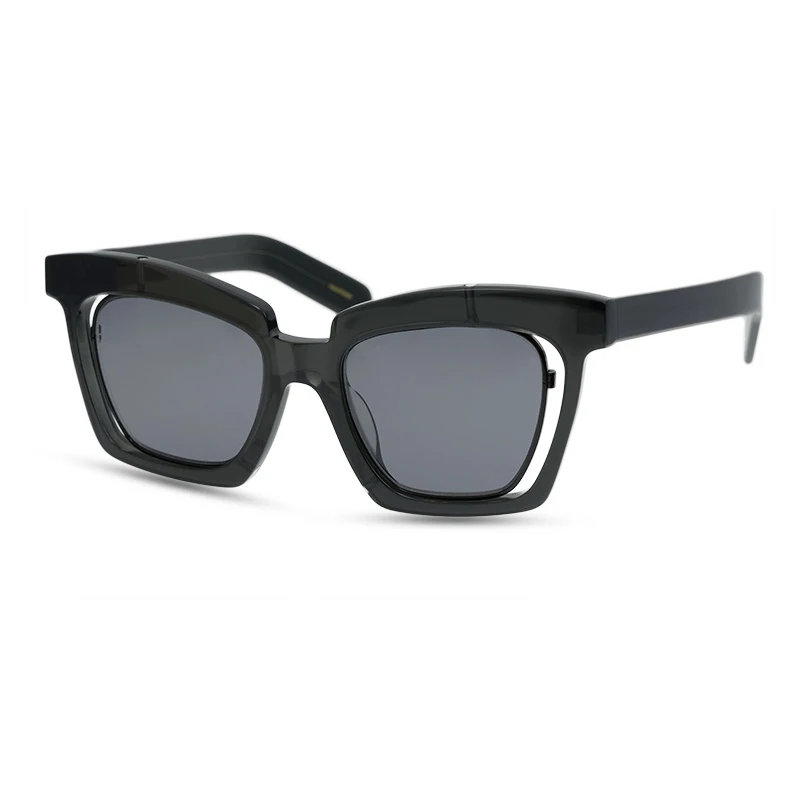 Belight Optical  Women Men UV400 THE MASK Chic Fashion  Cool Weird Style Artist Acetate Sunglasses with Case Oculos 9513