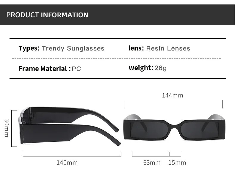 Rectangle Frame Fashion Sunglasses 2021 Hip Hop Vintage Designer Wholesale Black Shades Glasses Luxury For Men And Women UV400
