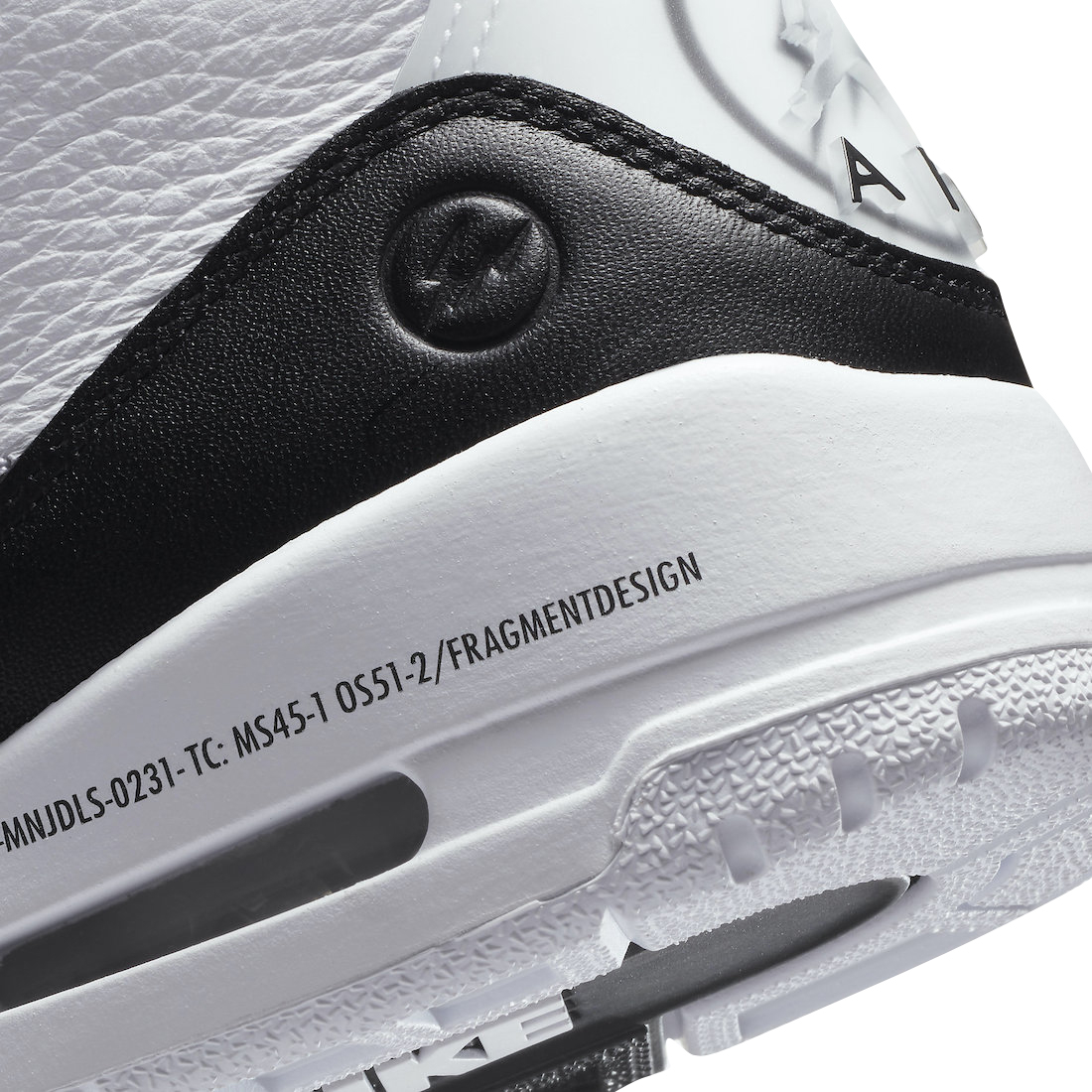 fragment x Air Jordan 3 White Black DA3595-100