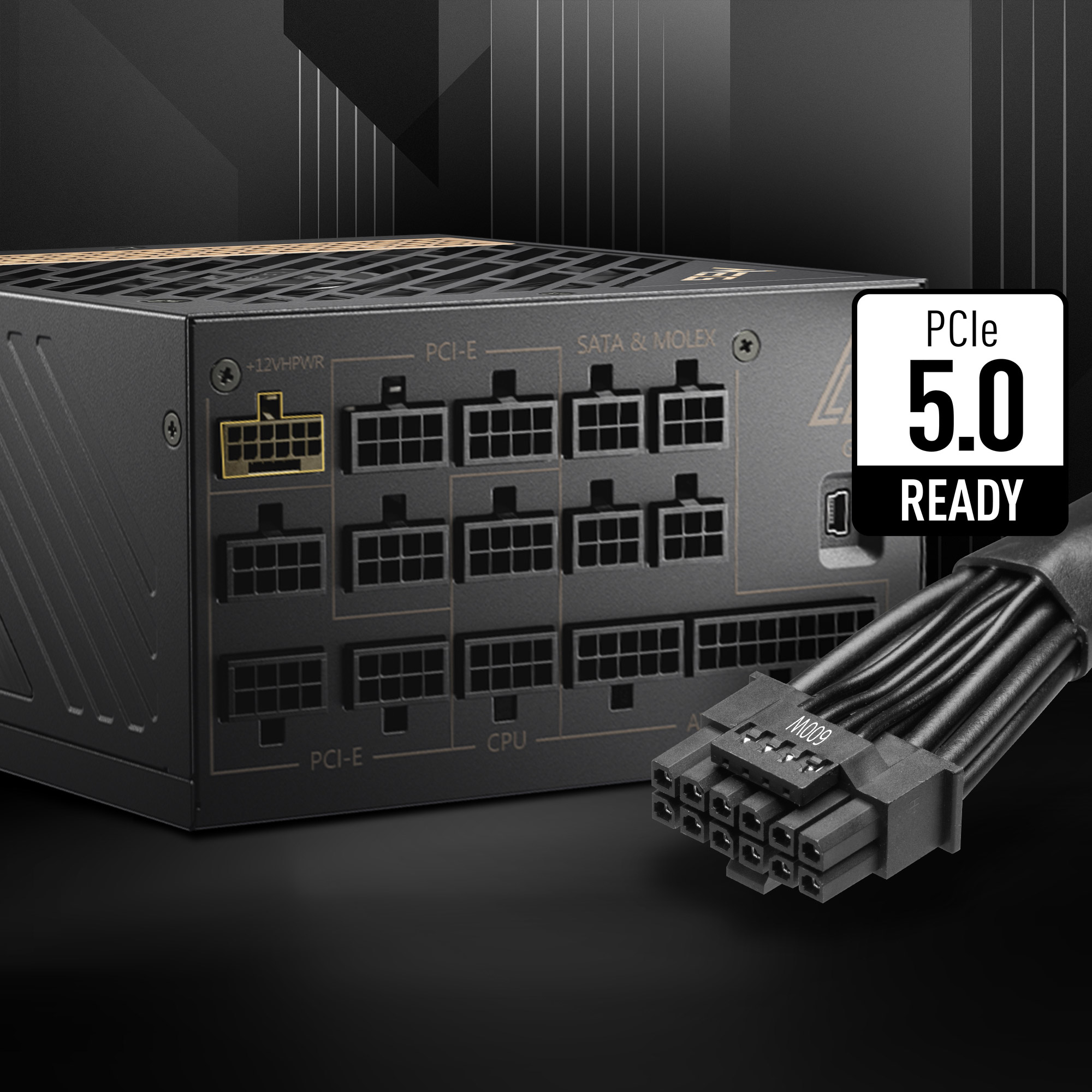 The MEG Ai1300P PCIE5 power supply